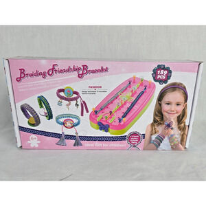 Onwoli Braiding Friendship Bracelet Making Kit Pink Colorful 189 Pieces NIB